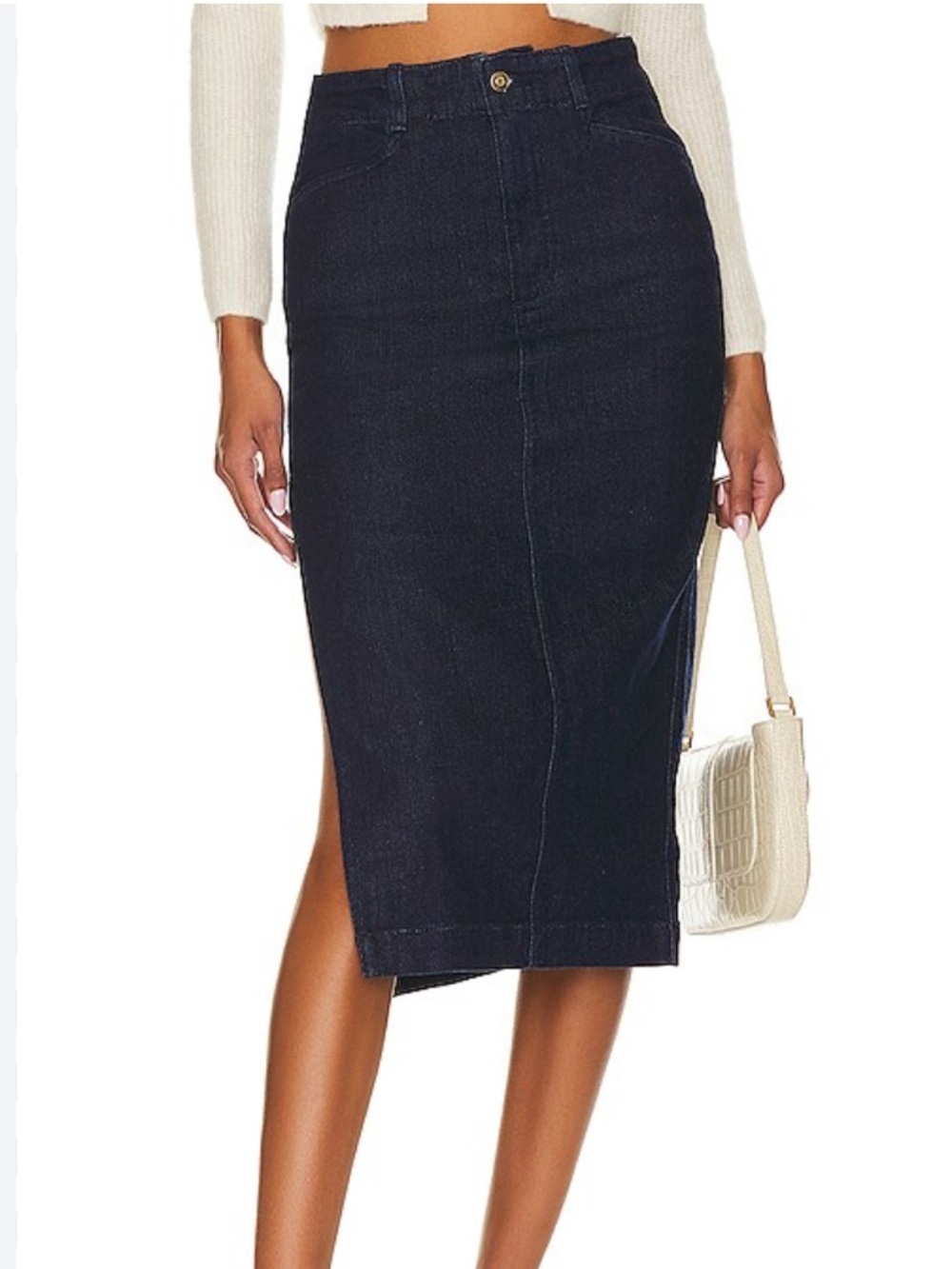 Favorite Daughter Mischa denim skirt in Flores